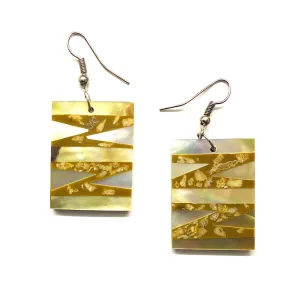 Shell Rectangle Earrings