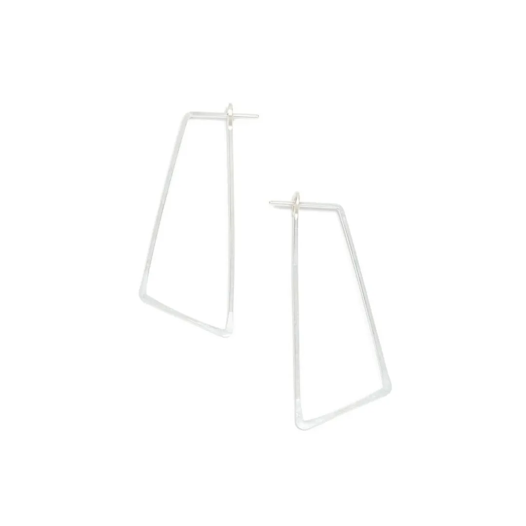 Shift Hoops in Sterling Silver