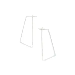 Shift Hoops in Sterling Silver
