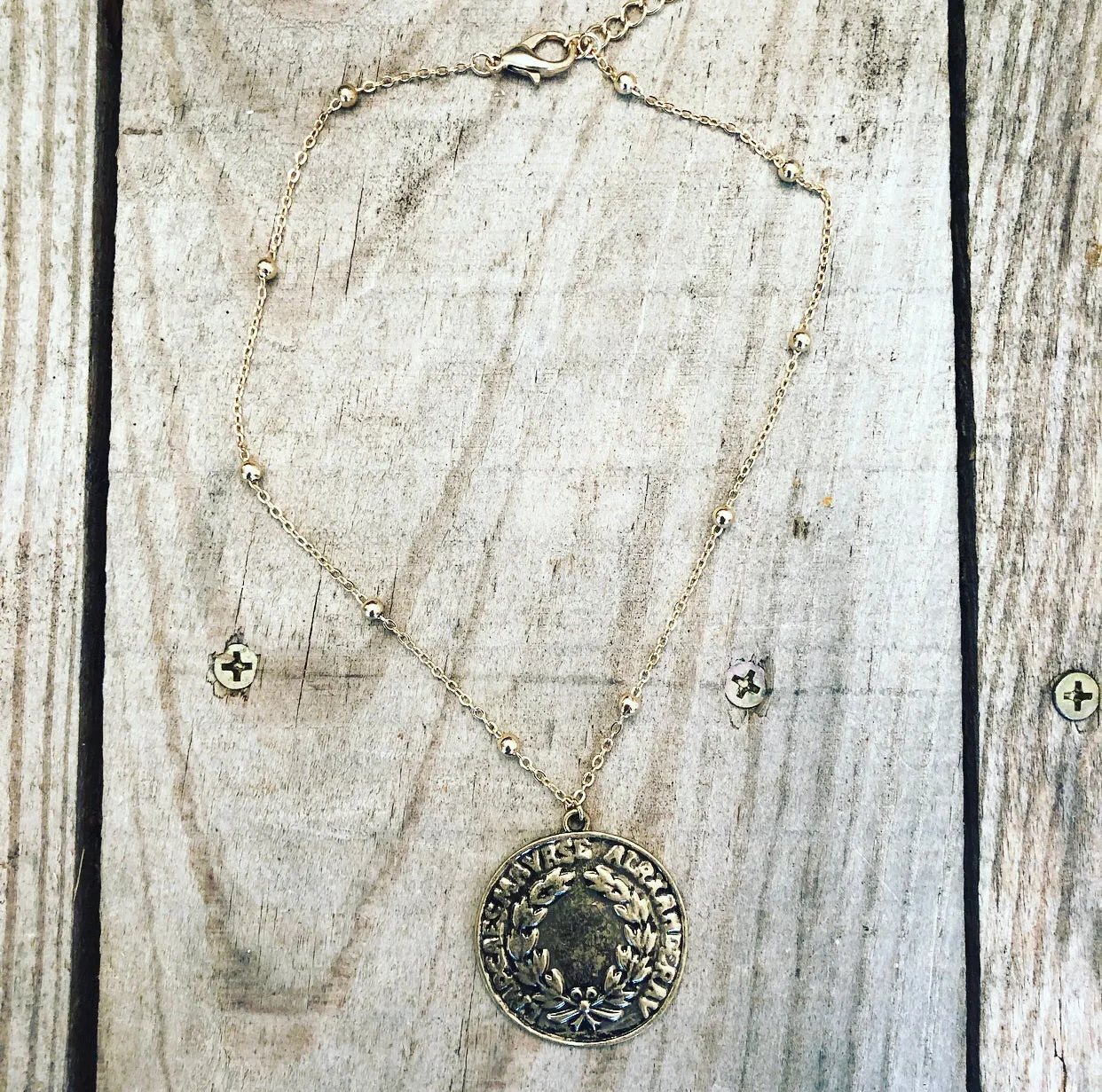 Short Coin Necklace
