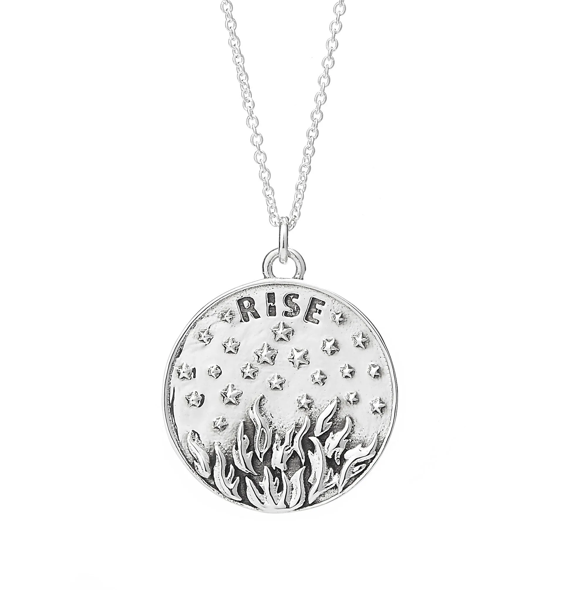 SILVER & PLATED PHOENIX MEDALLION