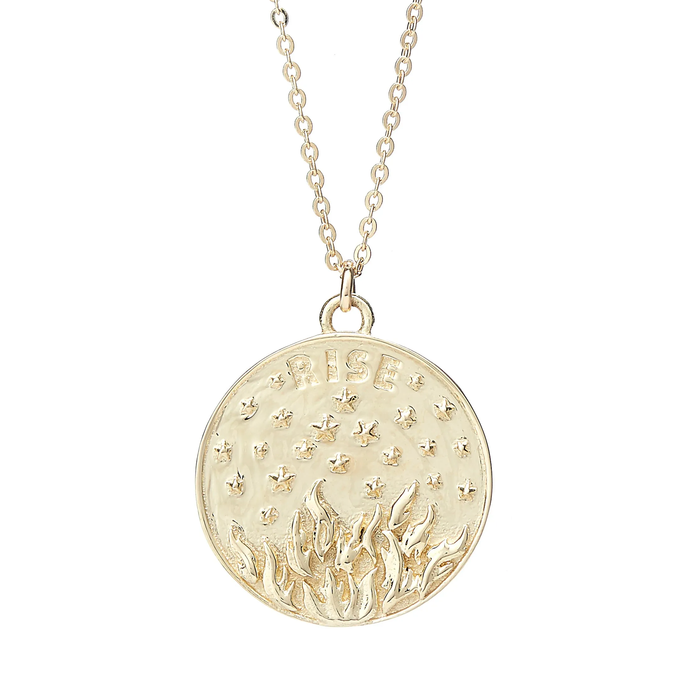 SILVER & PLATED PHOENIX MEDALLION