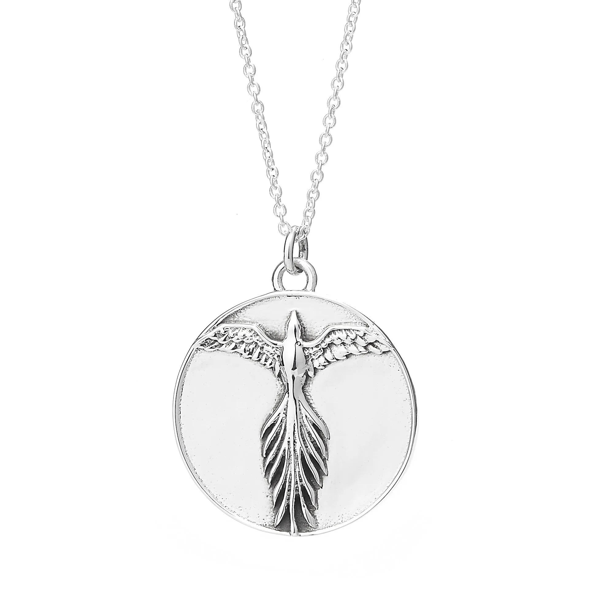 SILVER & PLATED PHOENIX MEDALLION
