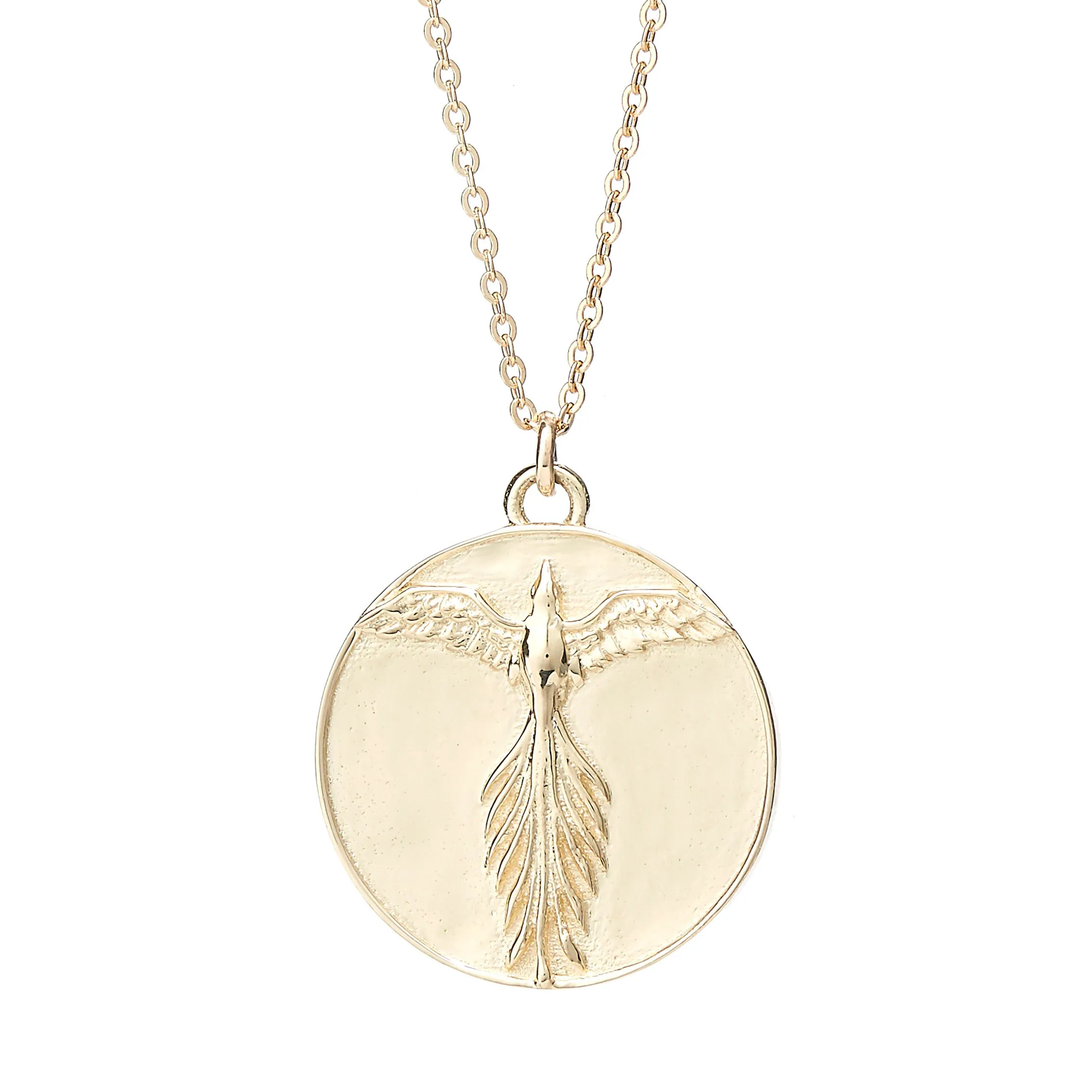 SILVER & PLATED PHOENIX MEDALLION