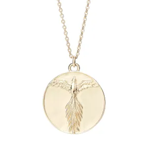 SILVER & PLATED PHOENIX MEDALLION