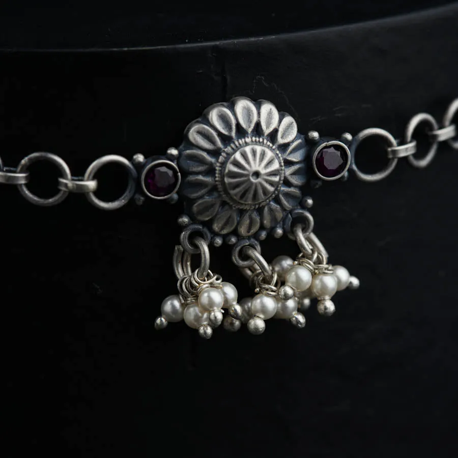 Silver Handmade Choker Set