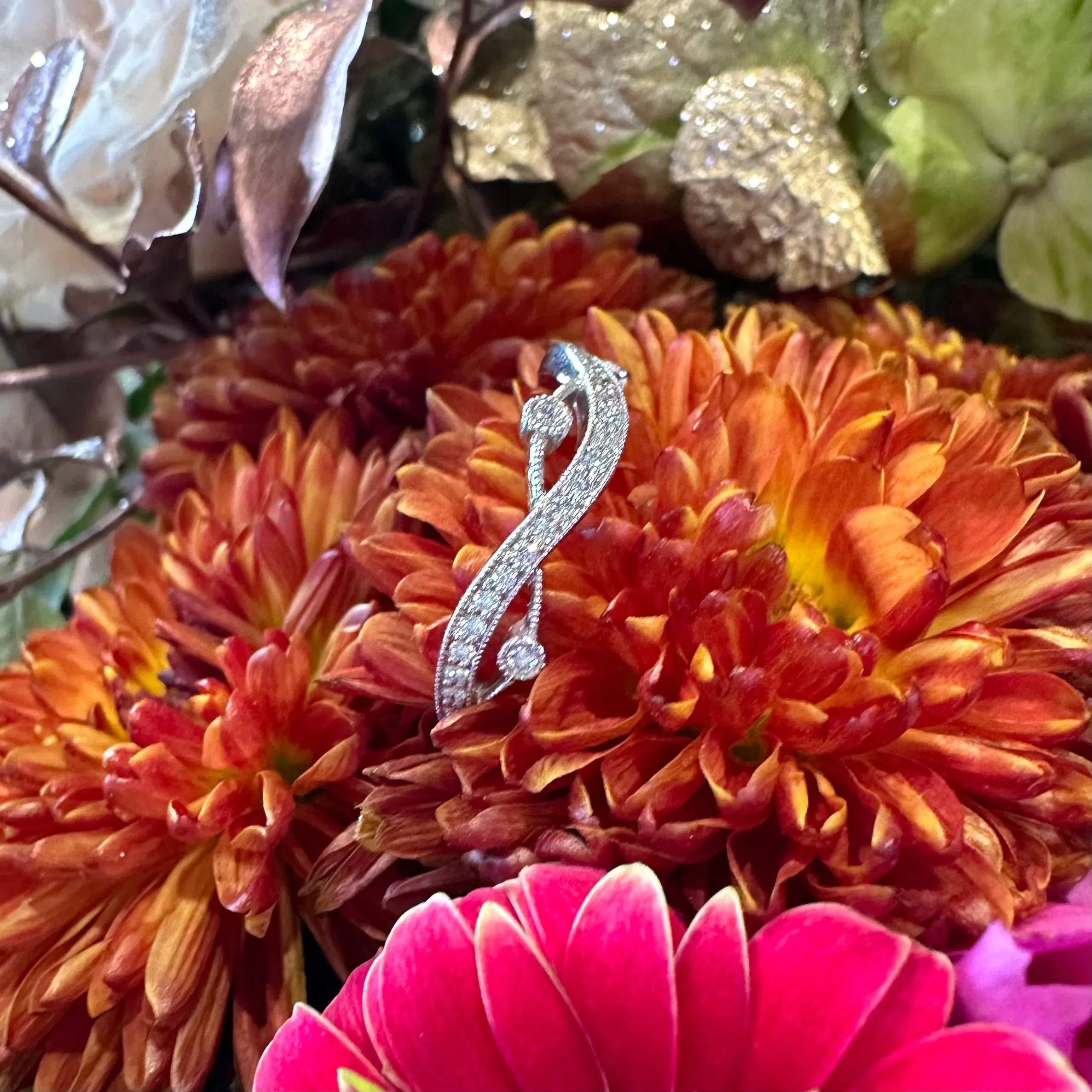 Simon G Diamond Band in 18K White Gold NR517