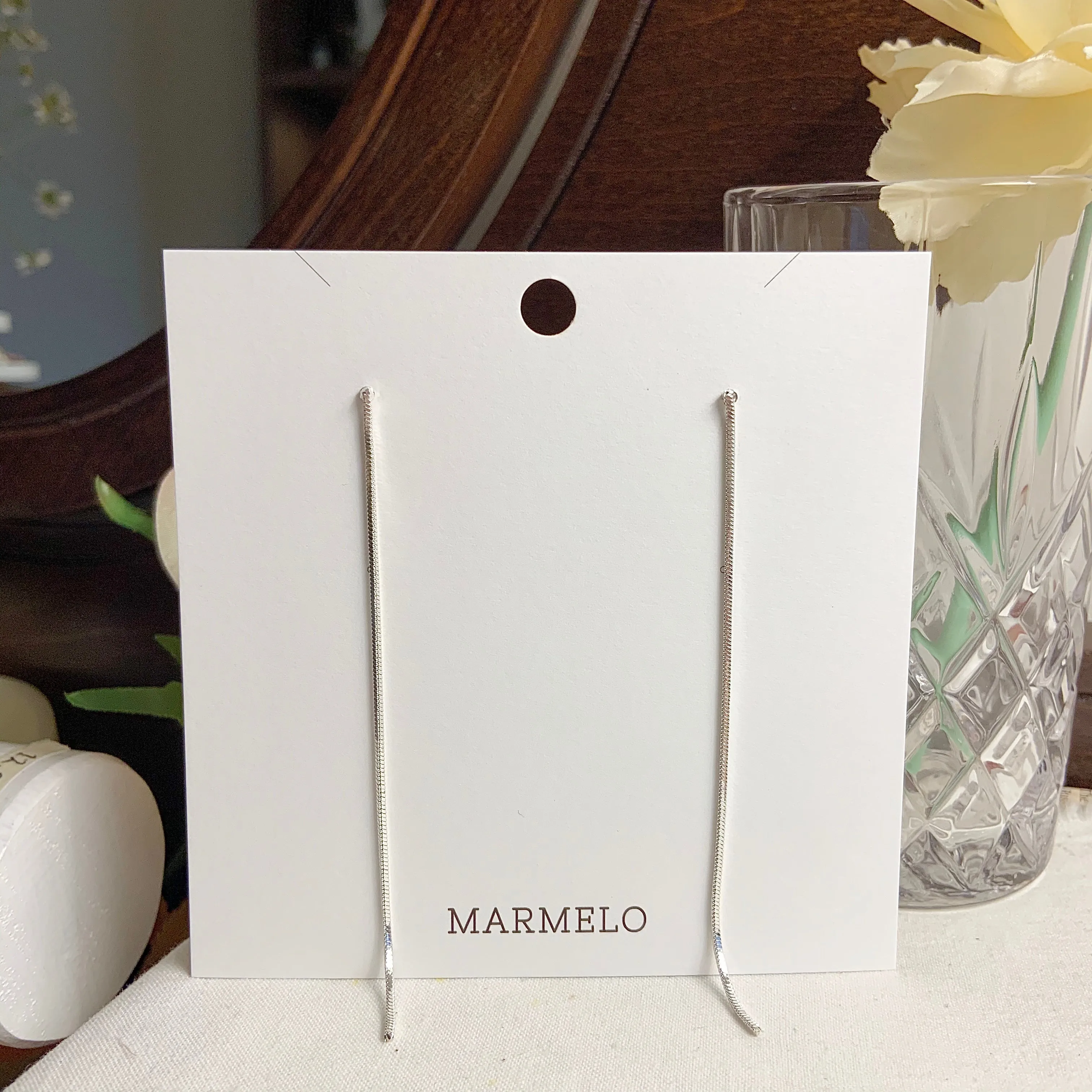 Single Long Drop earrings