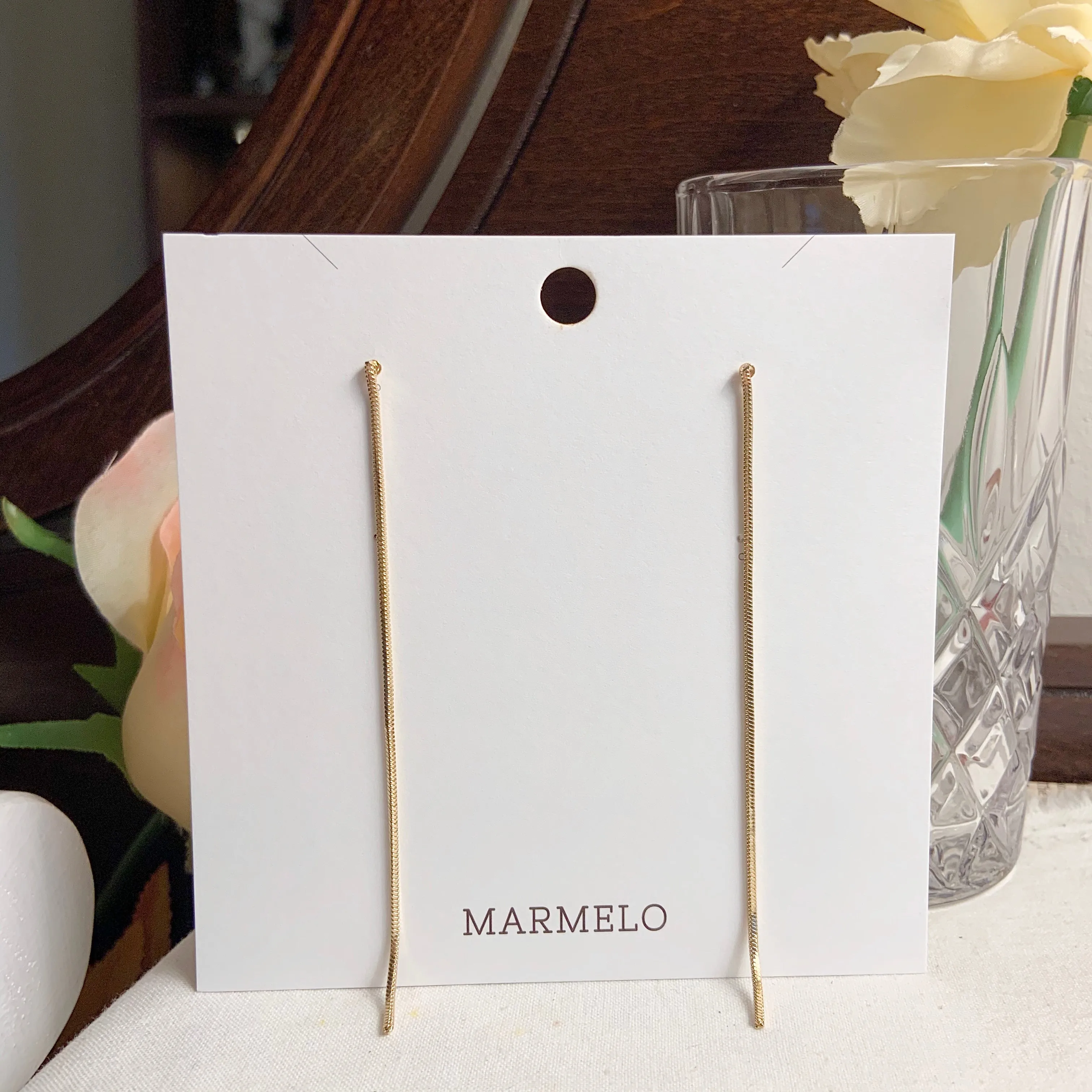 Single Long Drop earrings