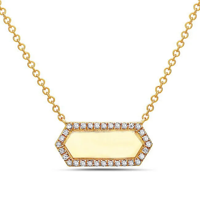 Small Plaque Necklace