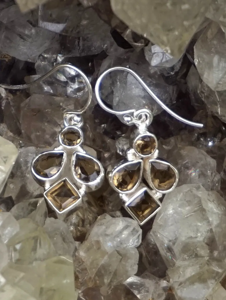 Smoky Quartz Drop Earring Set 2