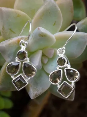 Smoky Quartz Drop Earring Set 2