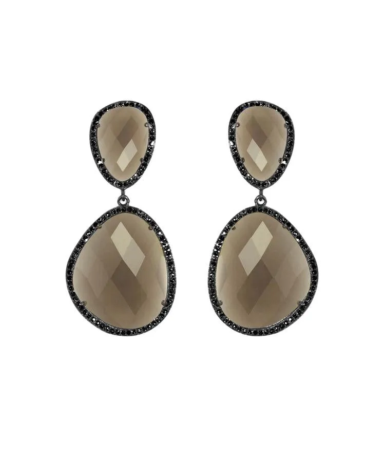 Smoky Quartz Drop Earrings