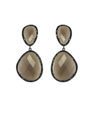 Smoky Quartz Drop Earrings