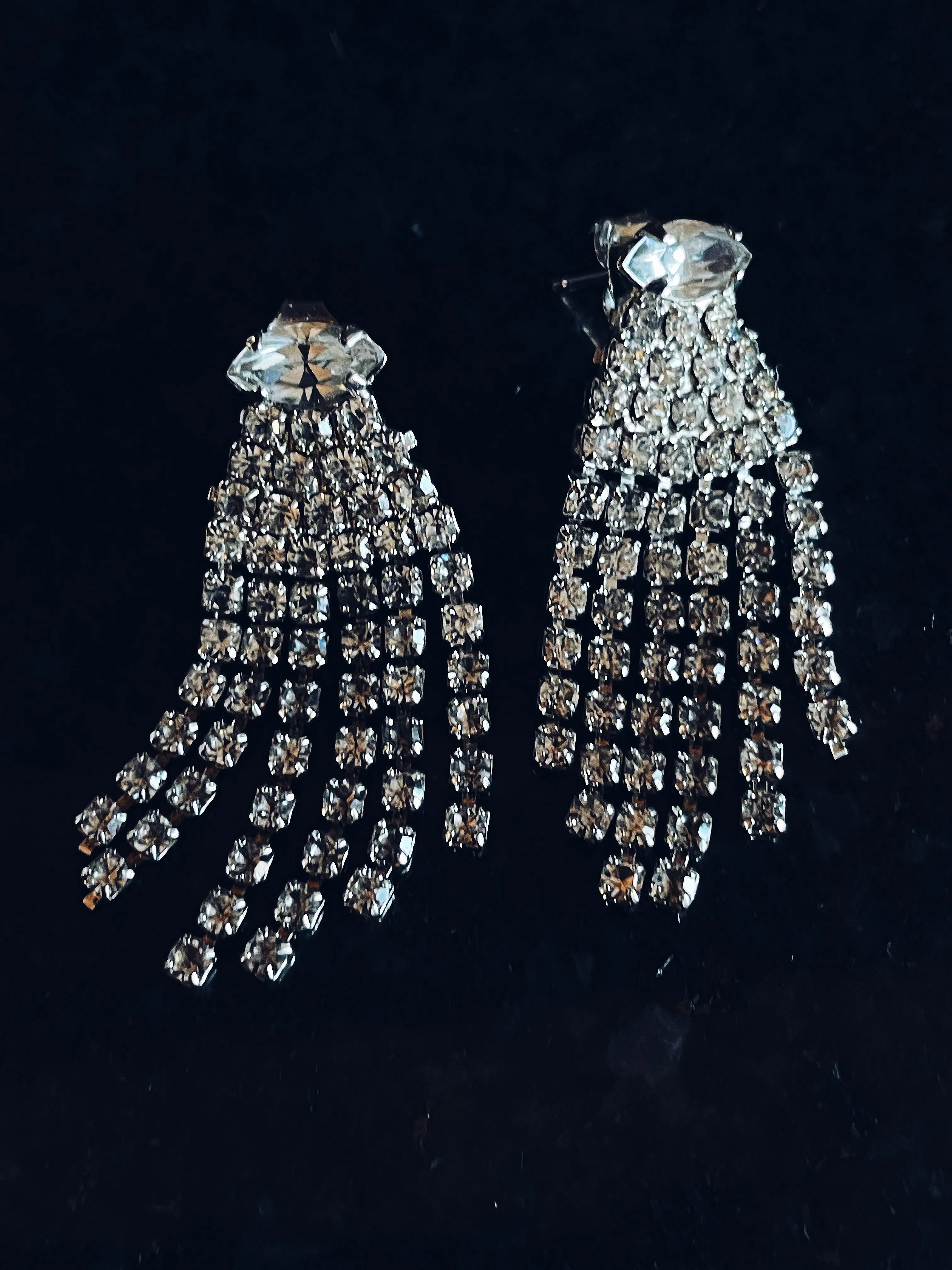 Sparkly Rhinestone Drop Earrings