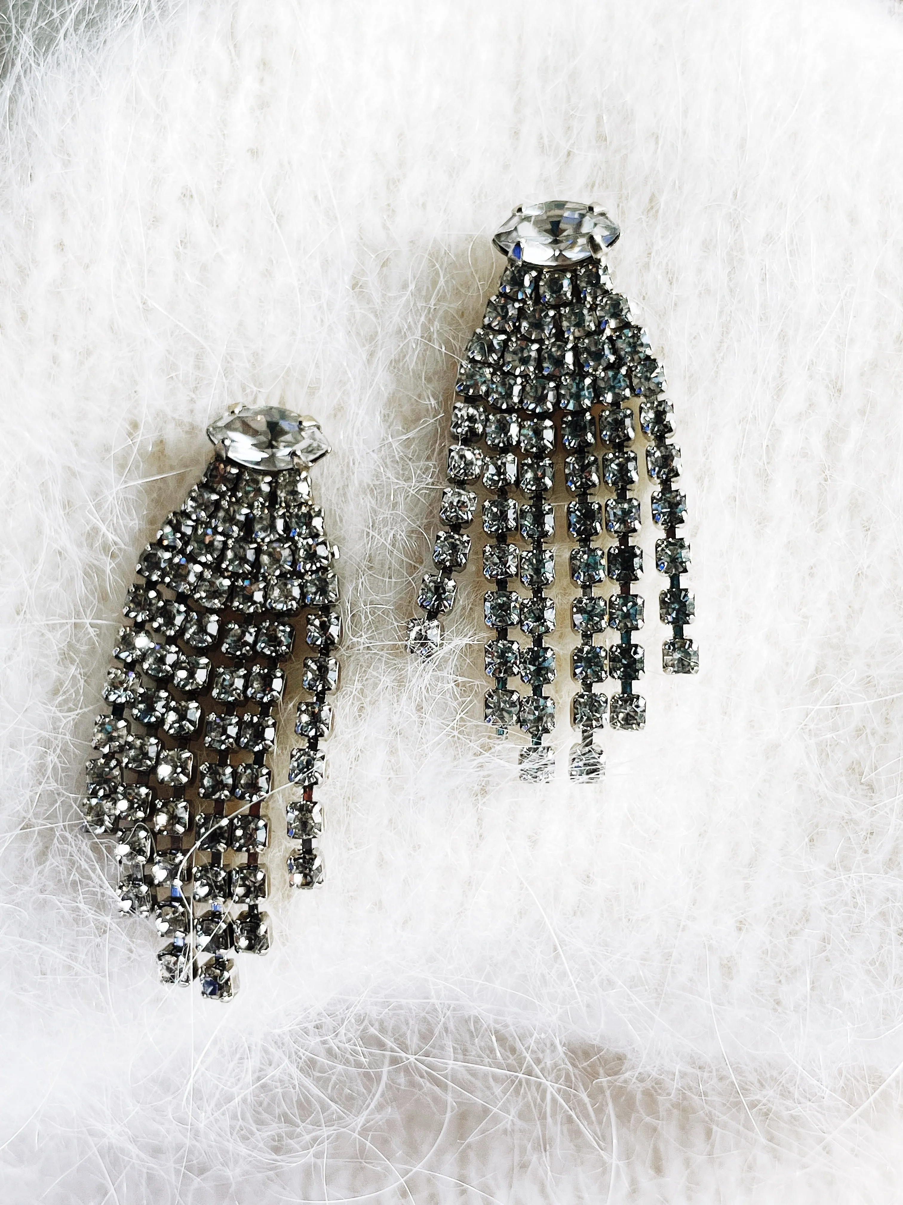 Sparkly Rhinestone Drop Earrings