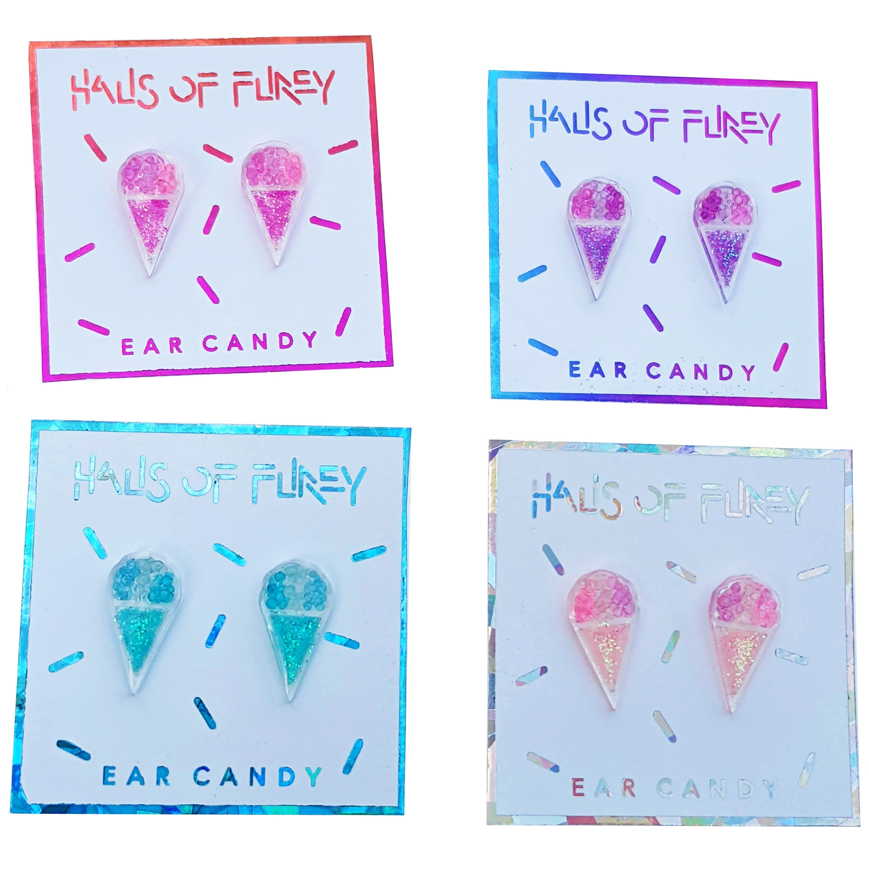 SPARKLY SNOW CONE EAR CANDY
