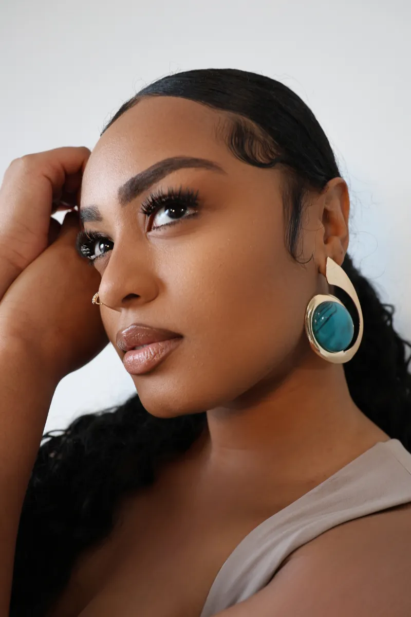 Spiral Geometric Dangle Earrings