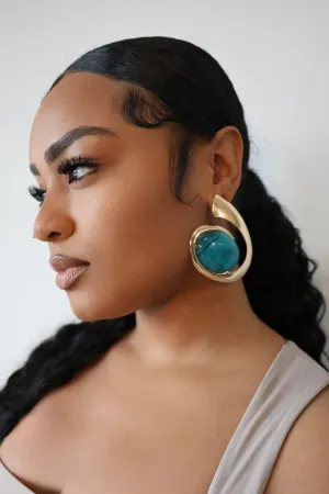 Spiral Geometric Dangle Earrings