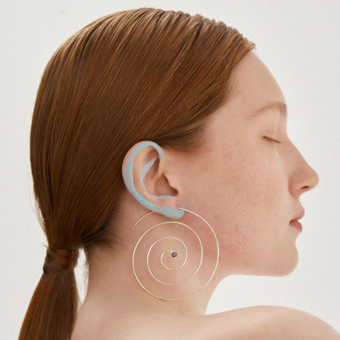 SPIRAL PEARL EARRINGS