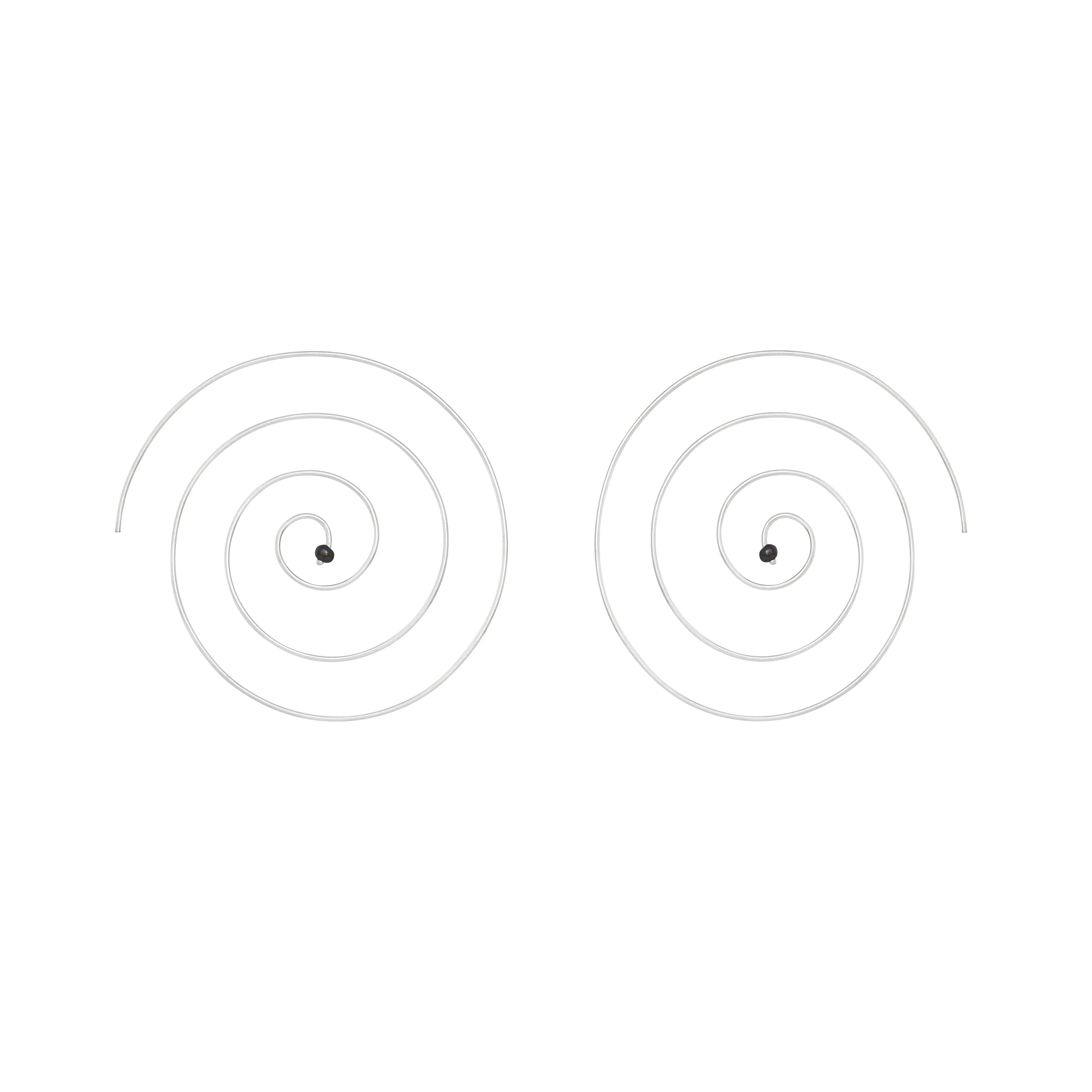 SPIRAL PEARL EARRINGS