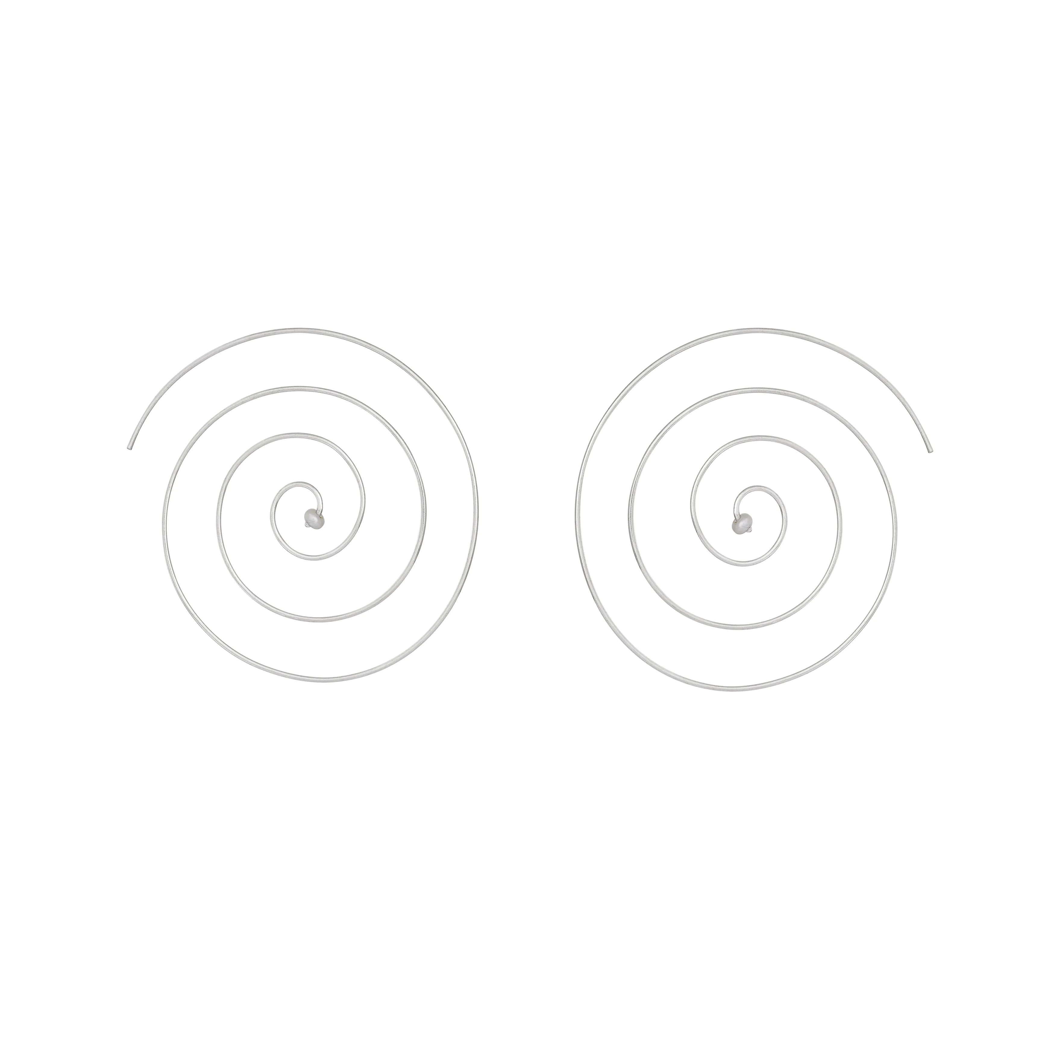 SPIRAL PEARL EARRINGS