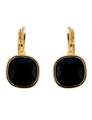SQUARE STONE EARRING