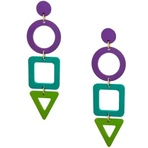 STACKED SHAPE EARRINGS | SALTWATER