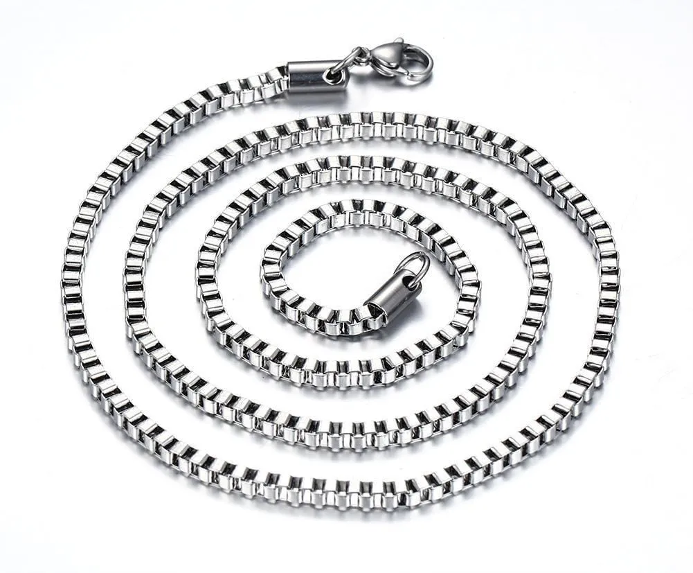Stainless Steel Box Necklaces
