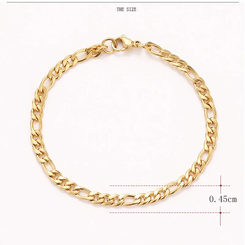 Stainless Steel Chain Bracelets Unisex