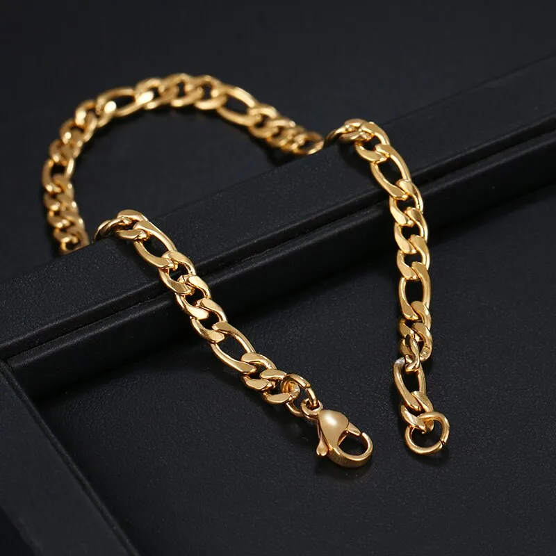 Stainless Steel Chain Bracelets Unisex