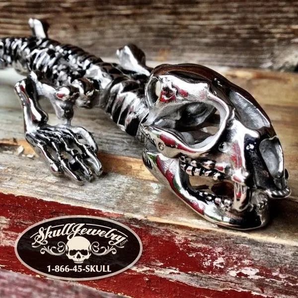 Stainless Steel Dinosaur Skeleton Bracelet (#834)