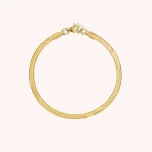 Stainless Steel Herringbone Bracelet