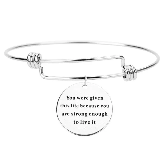 Stainless Steel Inspirational Bracelets