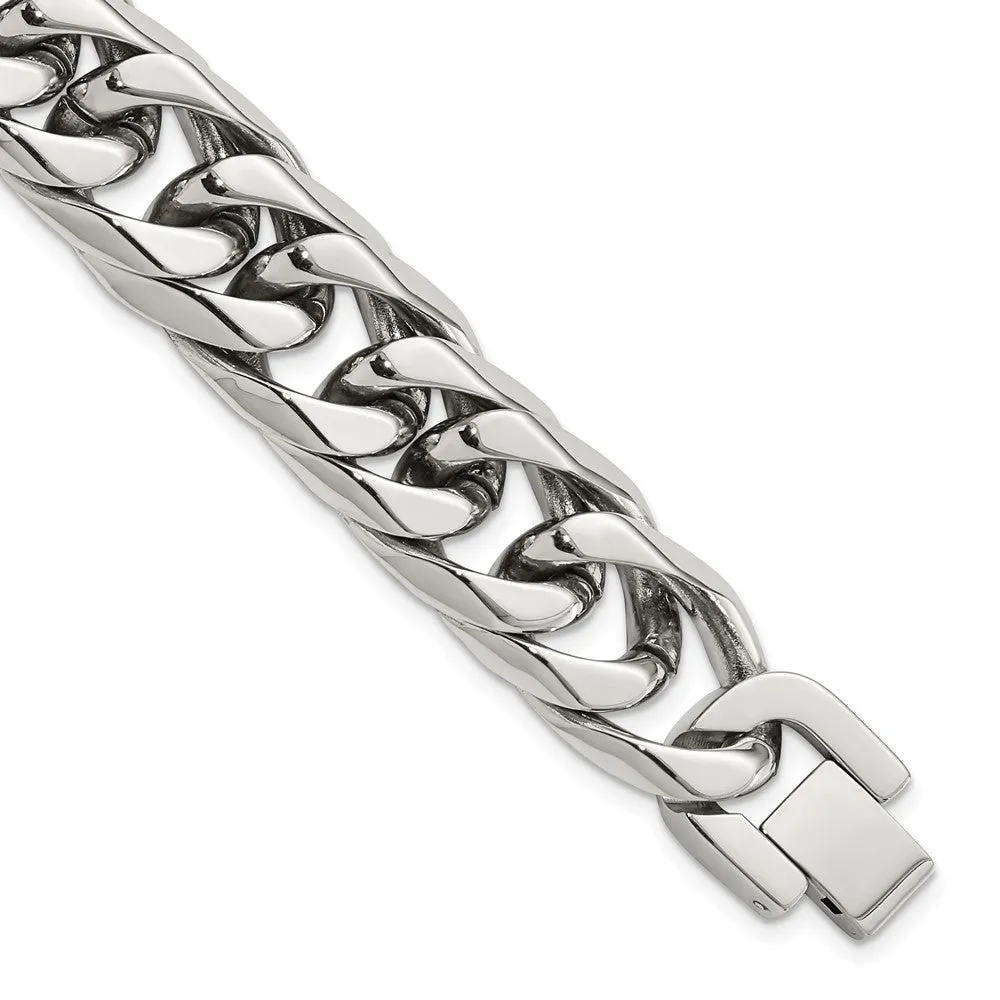 Stainless Steel Polished 8.25in Bracelet