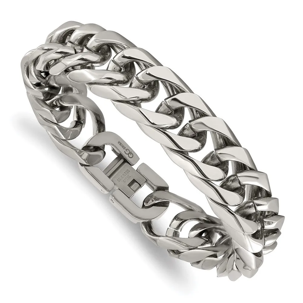 Stainless Steel Polished 8.25in Bracelet