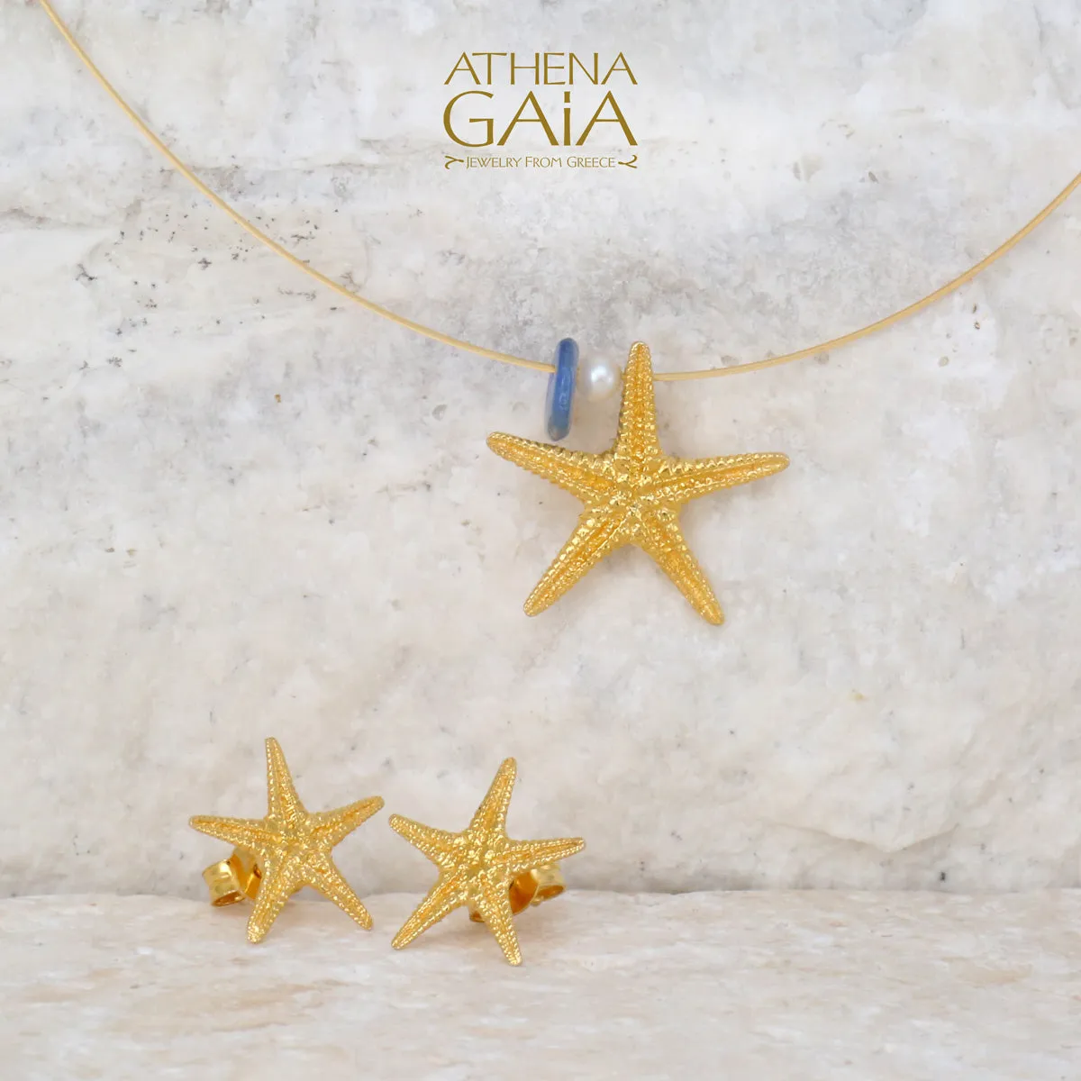 Starfish with Pearl Necklace (Small)