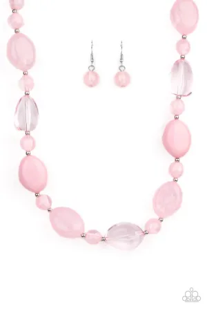 Staycation Stunner Pink Paparazzi Necklace