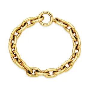 Steelx Stainless Steel Gold Tone (9mm) Chunky Chain Bracelet