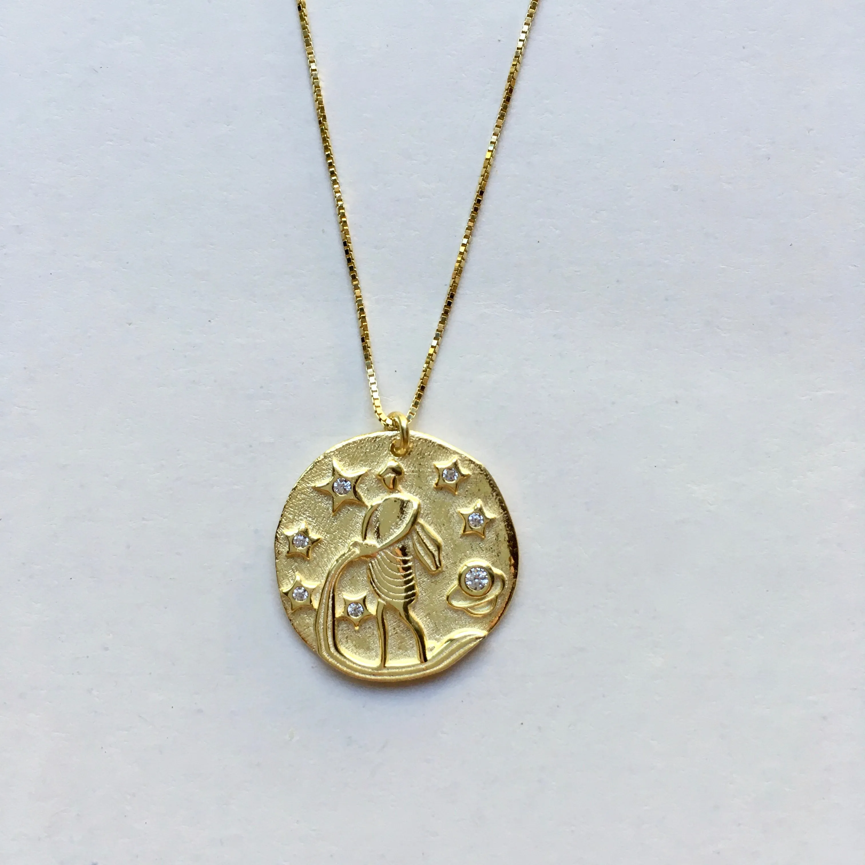 Sterling silver Astrology necklace, choose your zodiac sign!