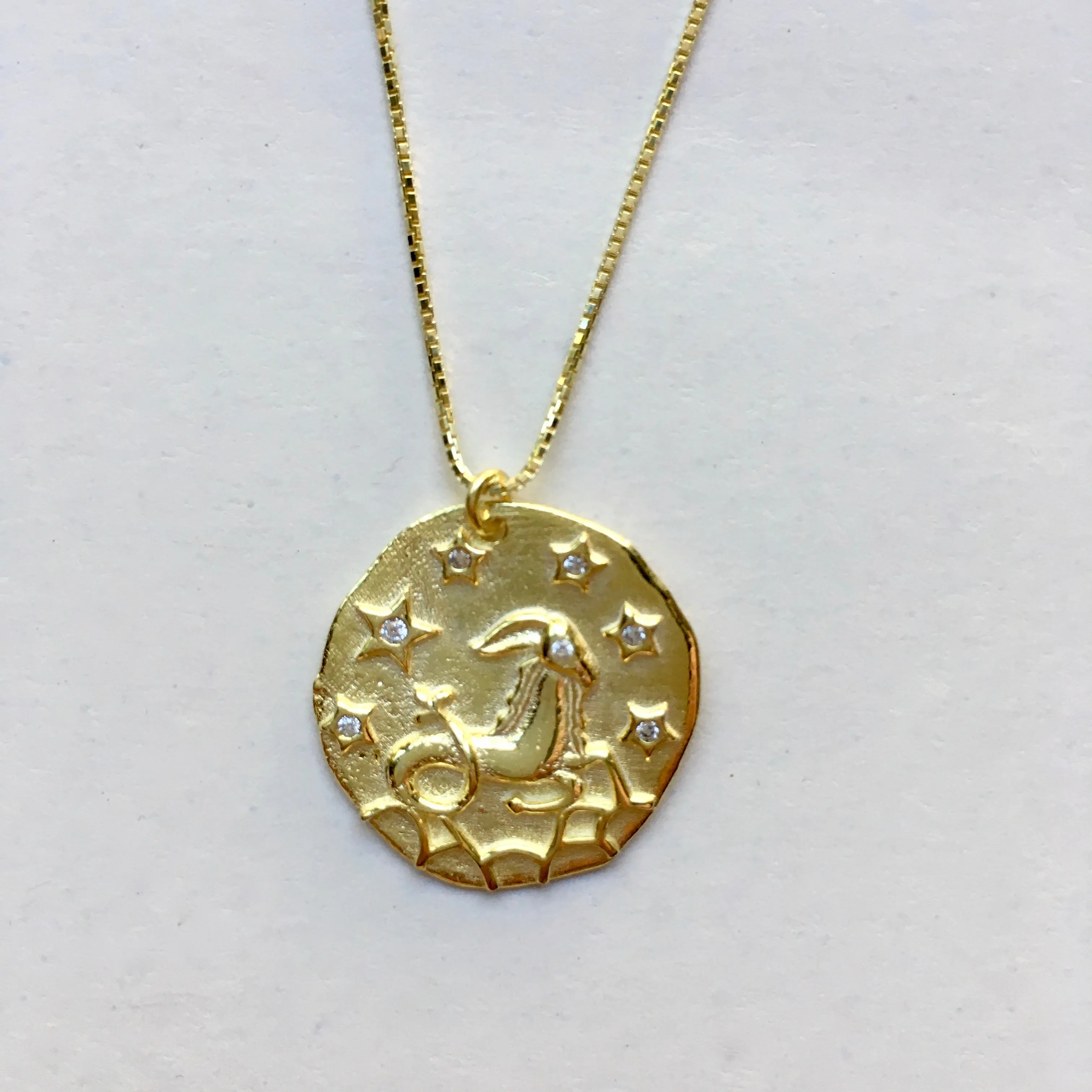 Sterling silver Astrology necklace, choose your zodiac sign!