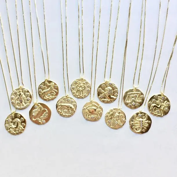 Sterling silver Astrology necklace, choose your zodiac sign!