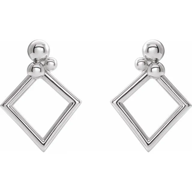 Sterling Silver Geometric Earrings