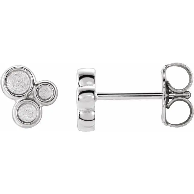Sterling Silver Geometric Earrings