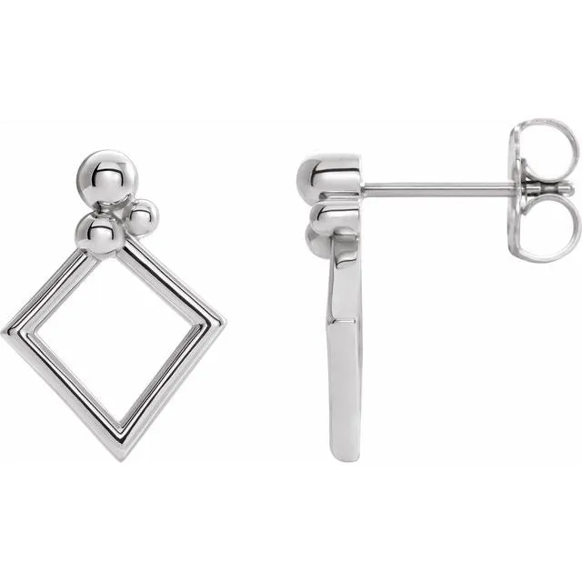 Sterling Silver Geometric Earrings