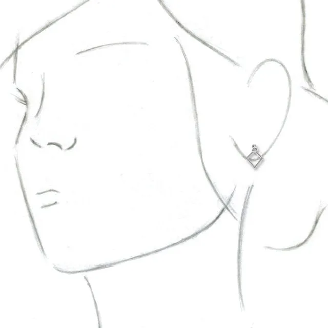 Sterling Silver Geometric Earrings