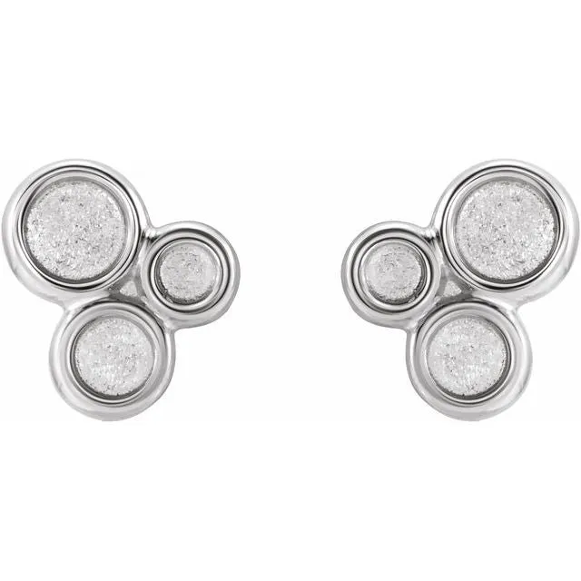 Sterling Silver Geometric Earrings