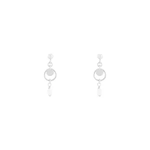 Stevie Freshwater Pearl Earrings - Silver