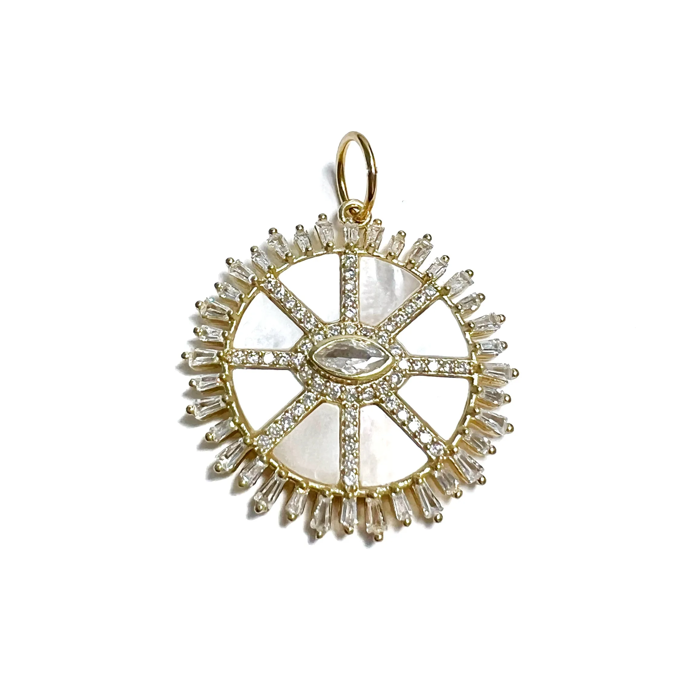 Stone Coin Charm
