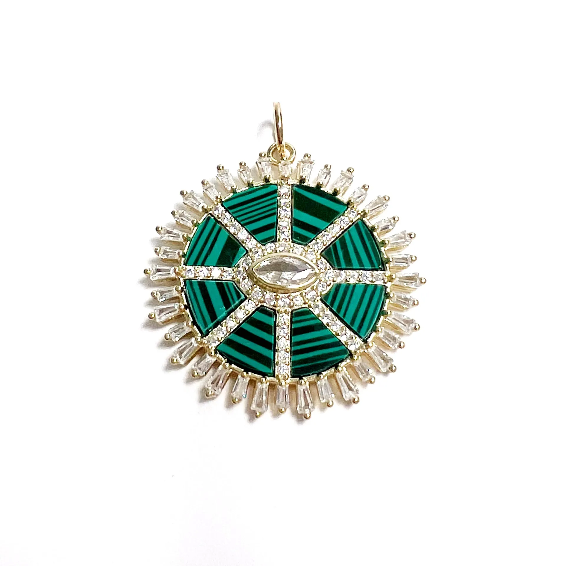Stone Coin Charm